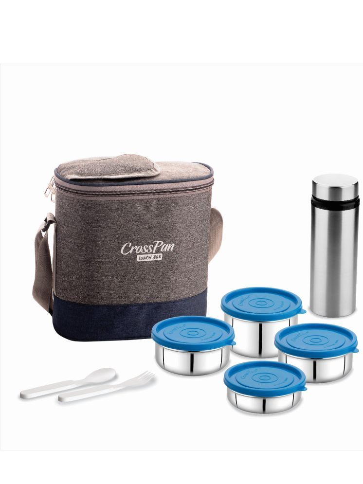     			CrossPan Omega5 SS 4 Container Stainless Steel Insulated Lunch Box 4 - Container ( Pack of 1 )