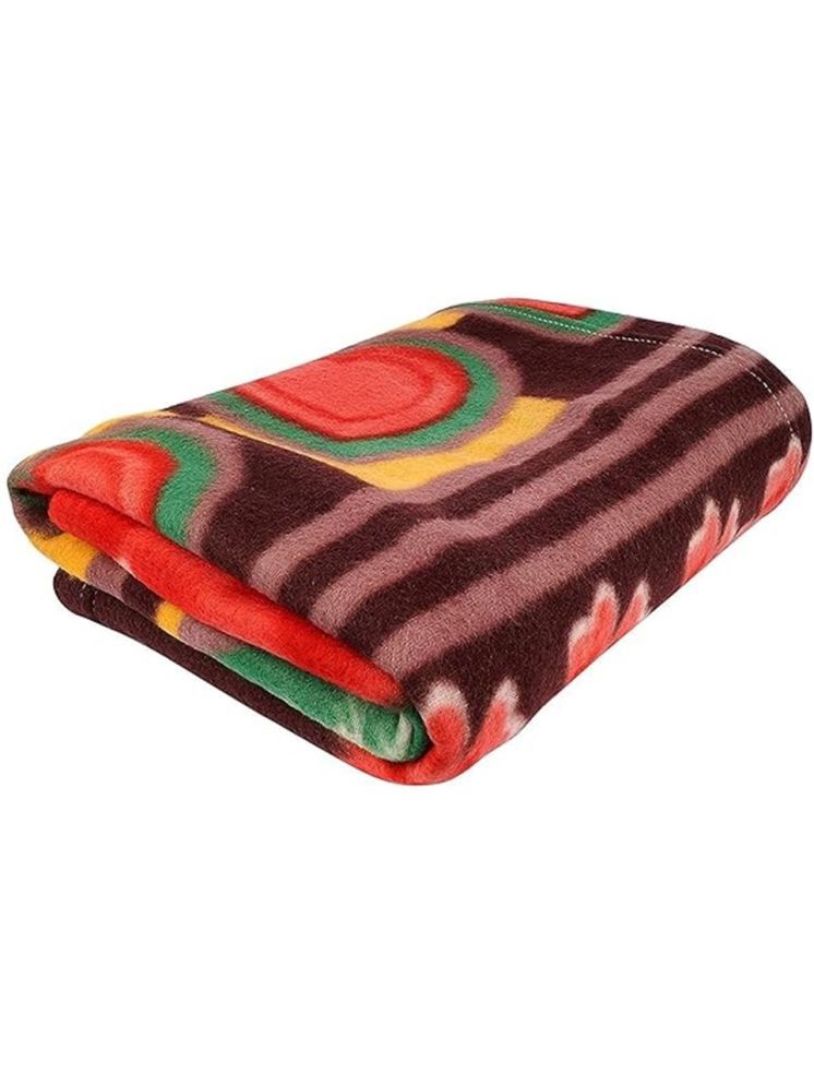     			FuzzyNest Microfiber Abstract Printed Single Bed Blanket ( 213 cm x 150 cm ) - Multicolor ( Pack of 1 )