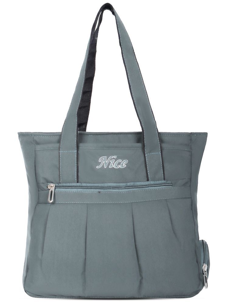     			NICE BAG Dark Grey Polyster Shoulder Bag