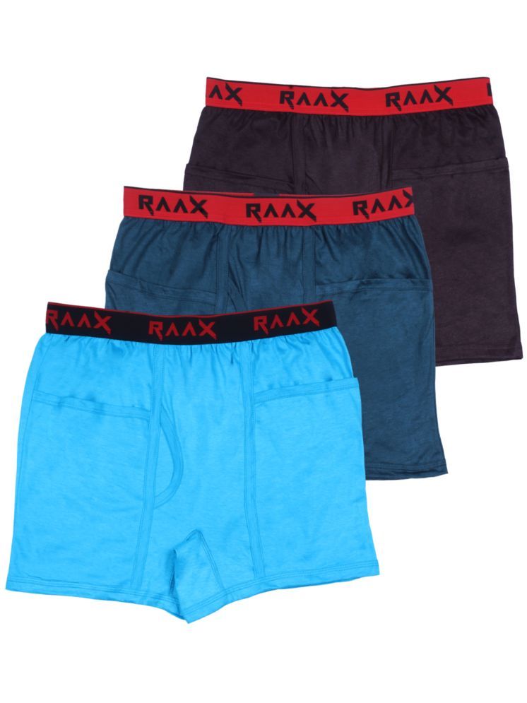     			RAAX Pack of 3 Cotton Trunks For Men's ( Multicolor1 )