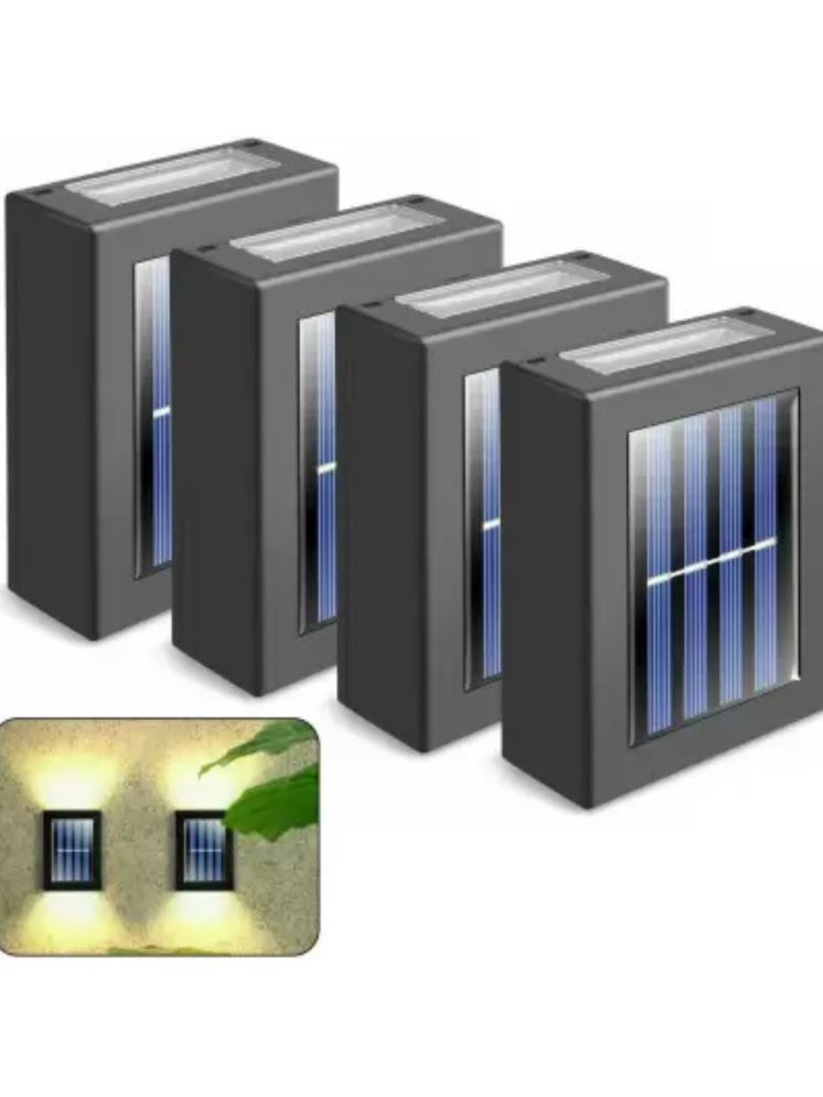     			SPARKWORLD 5.5W Solar Outdoor Wall Light ( Pack of 4 )