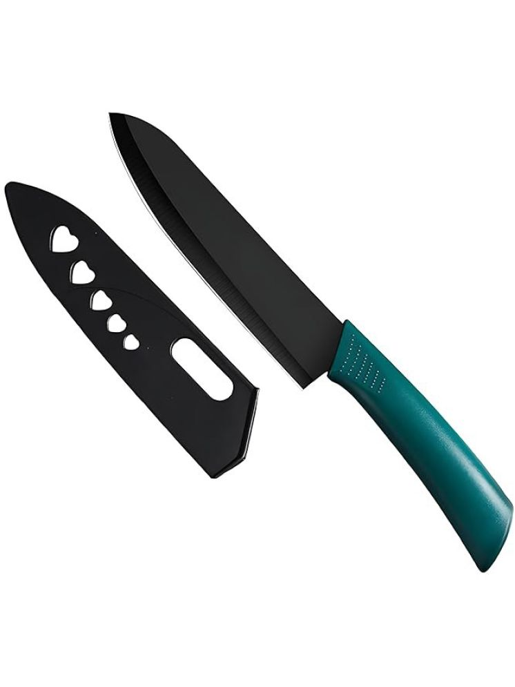     			Universal Green Stainless Steel Chef Knife Blade Length 20 cm ( Pack of 1 )