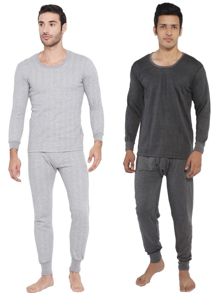     			Wako Pack of 2 Cotton Thermal Sets For Men's ( Multicolor )