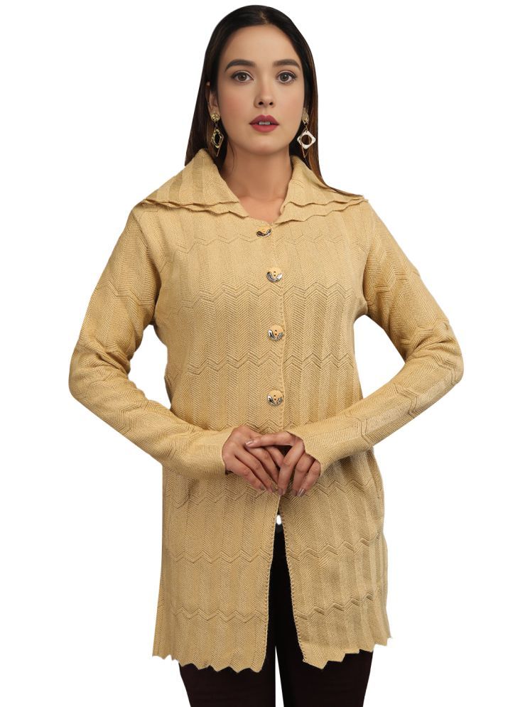     			tysort Acrylic Regular Collar Women's Buttoned Cardigans - Beige ( )