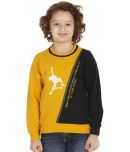 TAB91 Pack of 1 Boys Fleece Sweatshirt ( Yellow & Black )