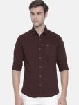 The Indian Garage Co Men Brown Regular Fit Printed Casual Shirt