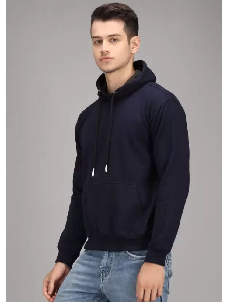     			Comio Cotton Blend Hooded Men's Sweatshirt - Blue ( Pack of 1 )