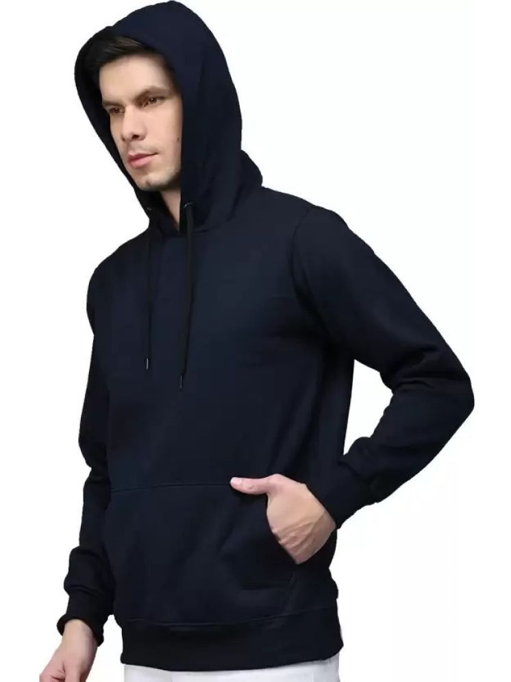     			Comio Cotton Blend Hooded Men's Sweatshirt - Blue ( Pack of 1 )