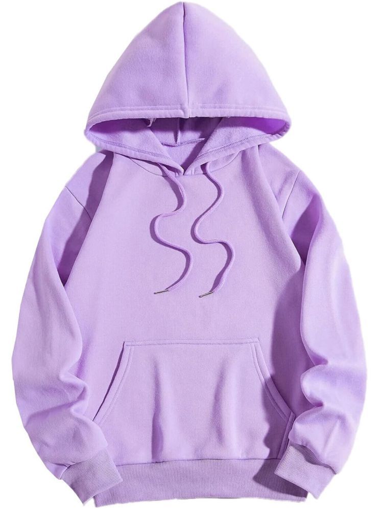     			Comio Cotton Blend Hooded Men's Sweatshirt - Lavender ( Pack of 1 )