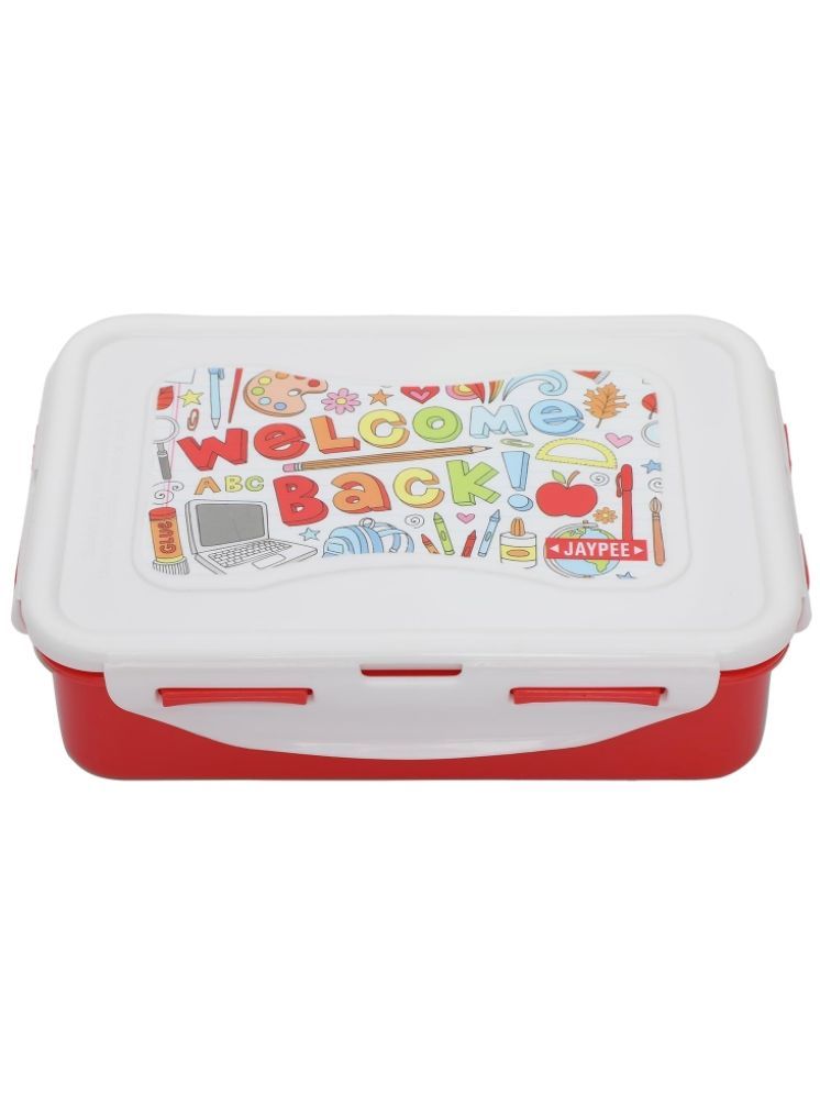     			Jaypee - Red Plastic Lunch Box ( Pack of 1 )