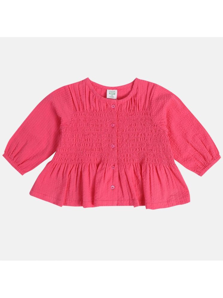     			MINI KLUB Pack of 1 Girls 100% Cotton Top ( Red )