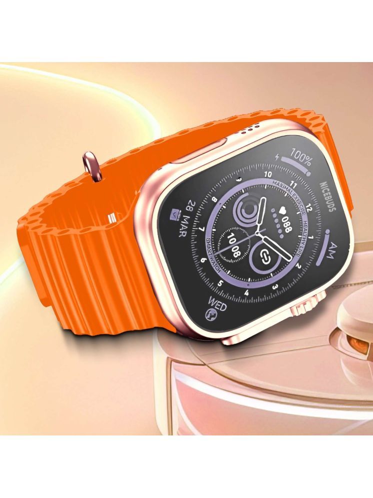     			NICEBUDS Smartwatch Orange Smart Watch