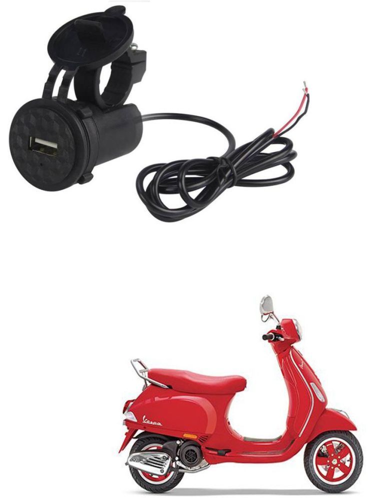     			Piaggio Vespa Black USB  Bike Charger