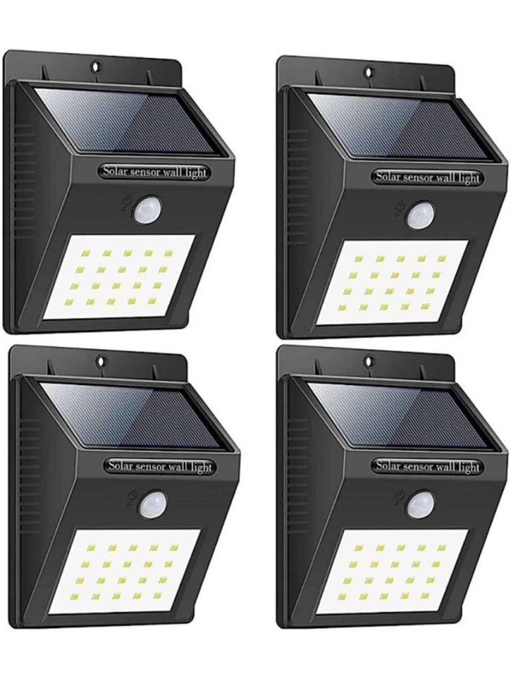     			SPARKWORLD 2W Solar Outdoor Wall Light ( Pack of 4 )