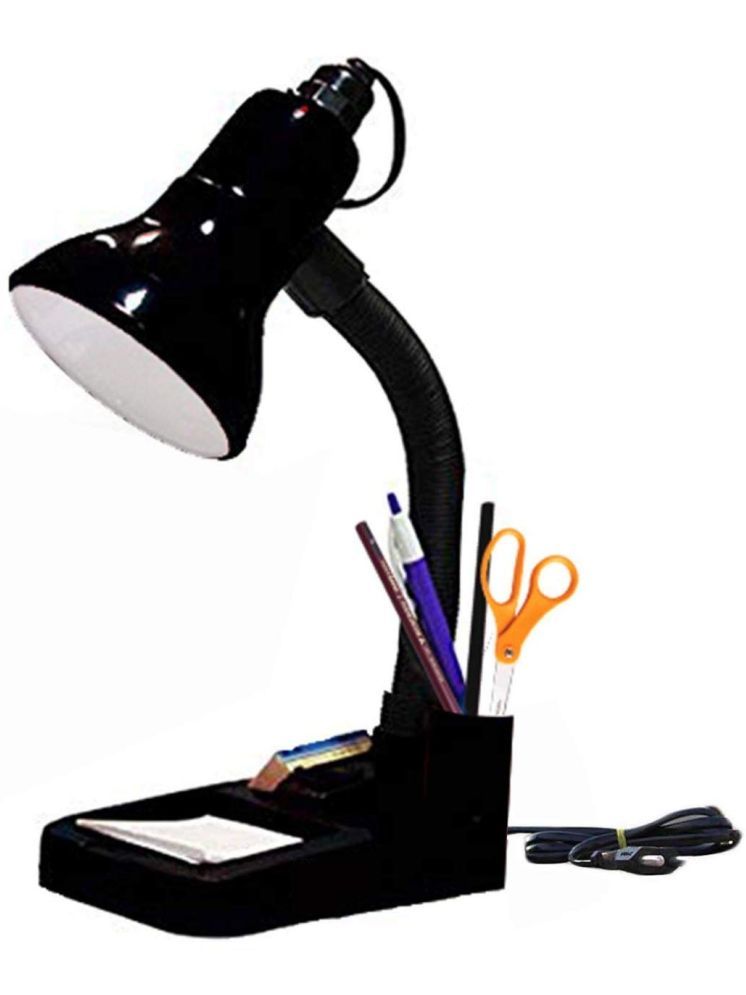     			SPARKWORLD Black Study Table Lamp ( Pack of 1 )