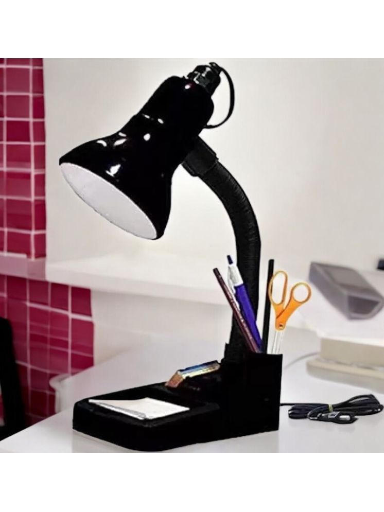     			SPARKWORLD Black Study Table Lamp ( Pack of 1 )