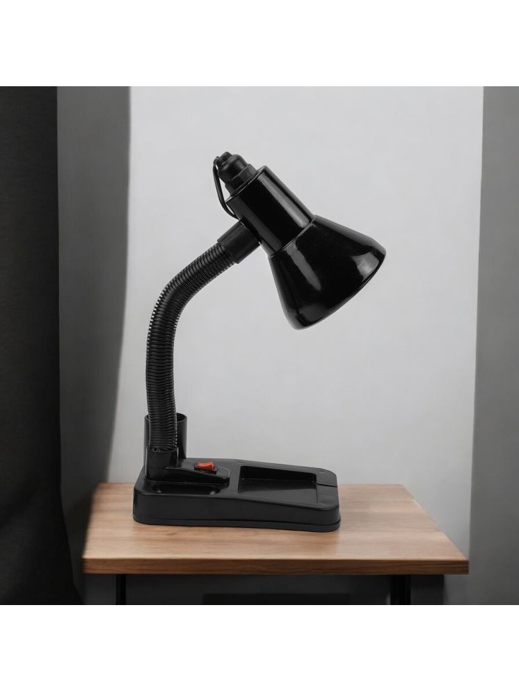     			SPARKWORLD Black Study Table Lamp ( Pack of 1 )