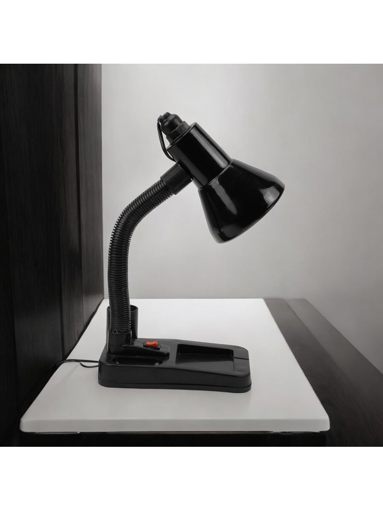     			SPARKWORLD Black Study Table Lamp ( Pack of 1 )