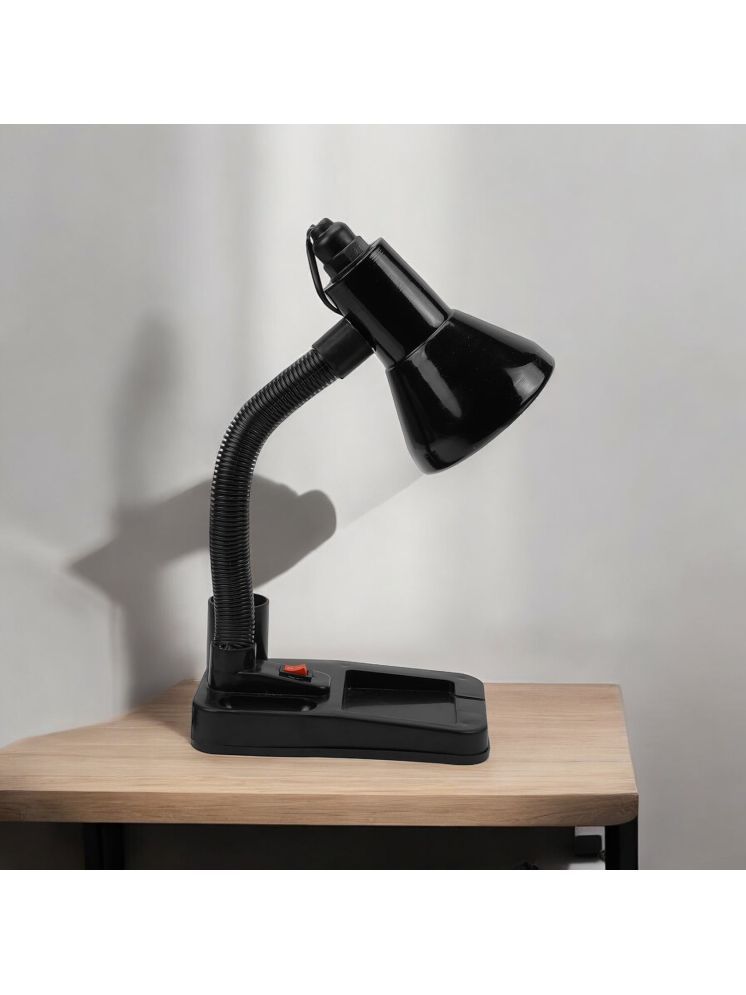     			SPARKWORLD Black Study Table Lamp ( Pack of 1 )