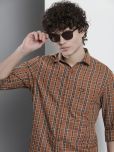 The Indian Garage Co Men Tartan Checks Casual Shirt