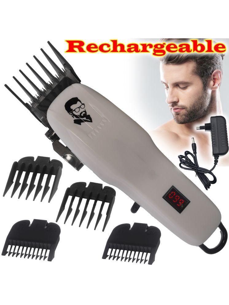     			JMALL Rechargeable White Cordless Beard Trimmer With 40 minutes Runtime