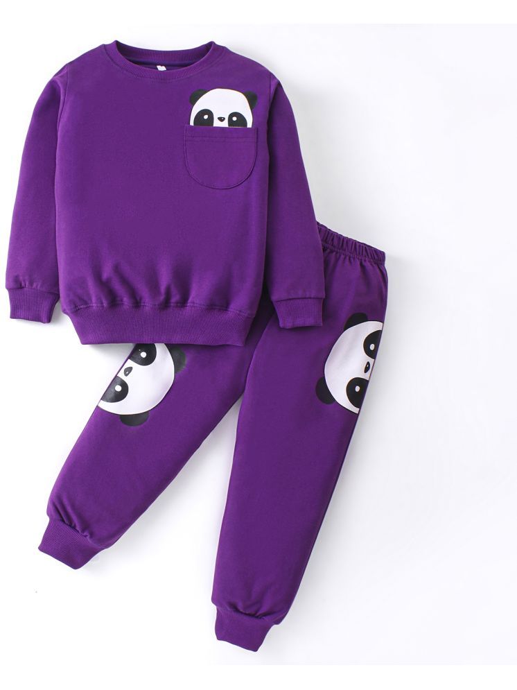     			Nite Flite Boys 100% Cotton Nightsuit Set ( Purple )