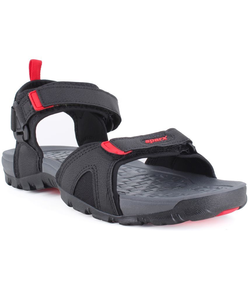     			Sparx - Black Men's Floater Sandals