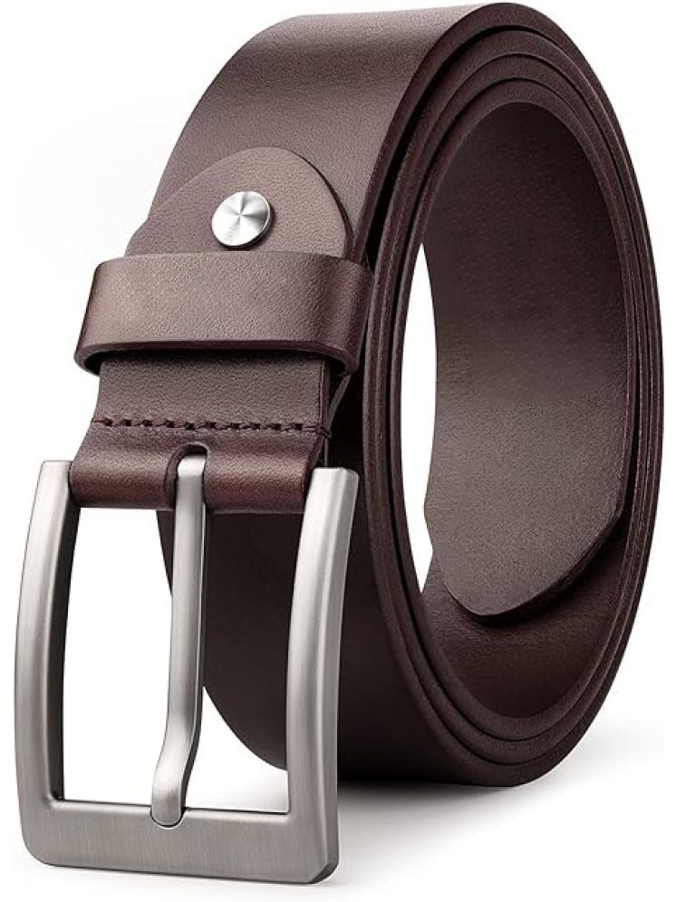     			Endless Creations - Brown Leather Men's Formal Belt ( Pack of 1 )