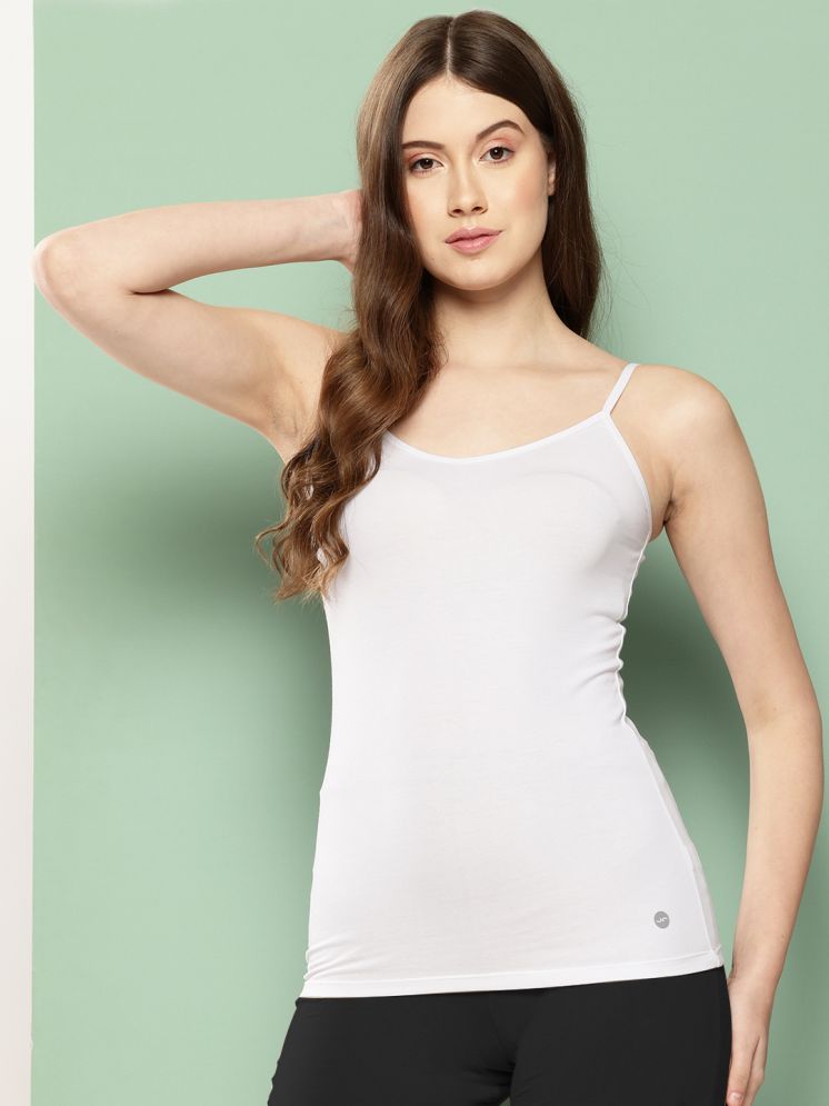     			Leading Lady Pack of 1 Camisole/ Tank Top Cotton Blended Camisoles ( White )