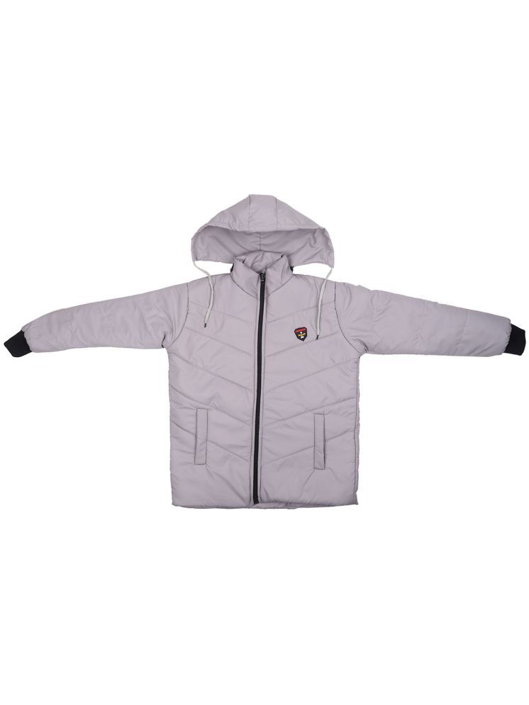     			plusperfaction Boys Polyester Quilted & Bomber Jacket ( Grey , Pack of 1 )