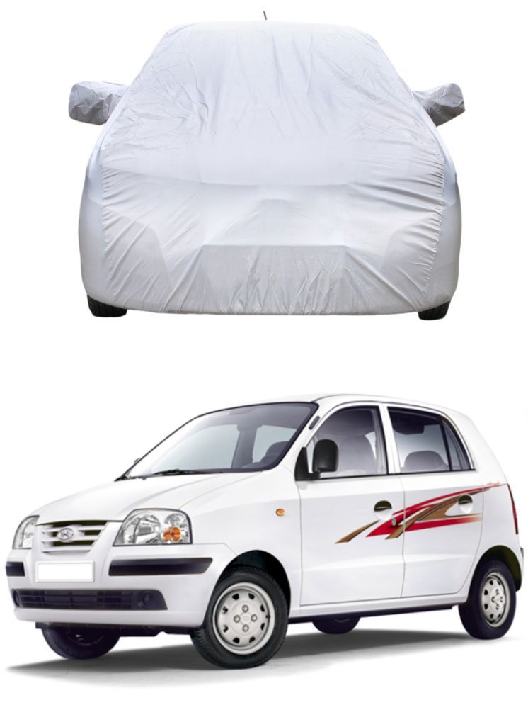     			CARNEST Car Body Cover for Hyundai Santro [1998-2000] With Mirror Pocket ( Pack of 1 ) , Silver