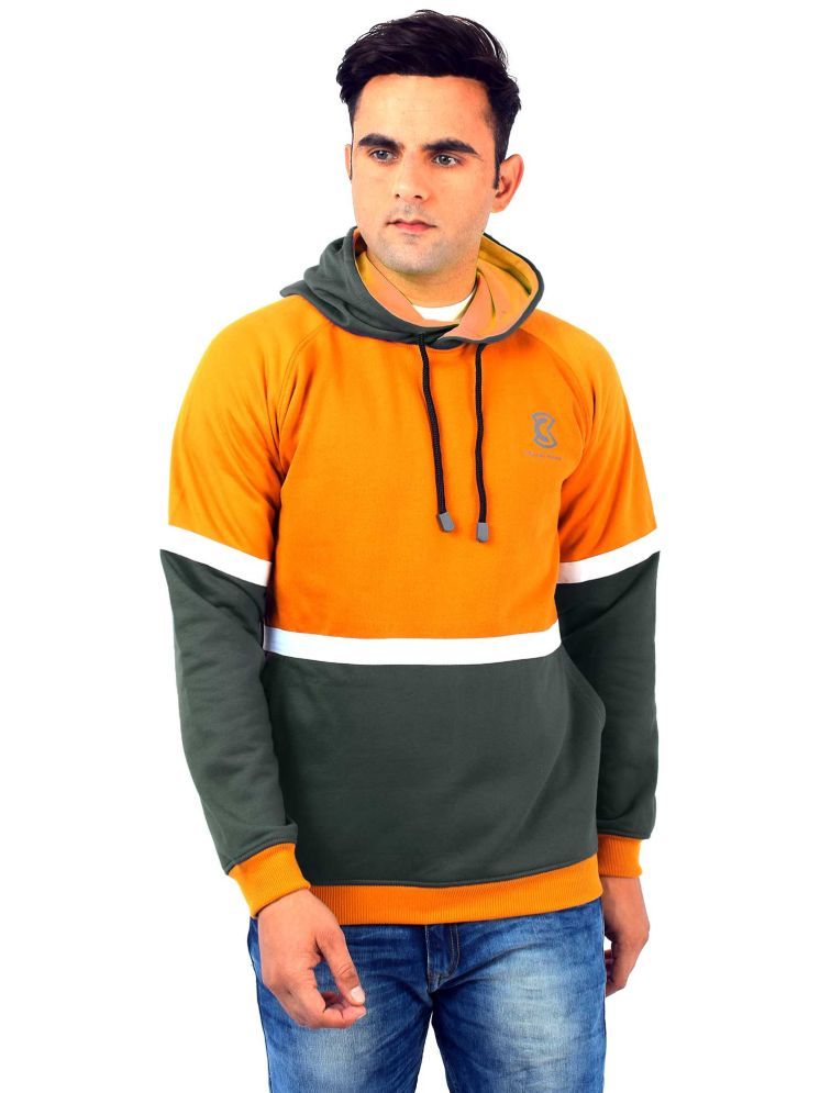     			Chanda Khuba Cotton Blend Hooded Men's Sweatshirt - Orange ( Pack of 1 )