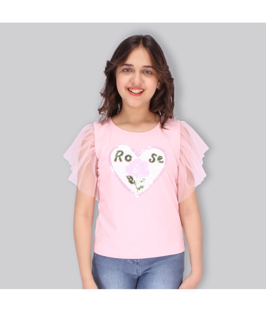     			Cutecumber Pack of 1 Girls Cotton Blend Top ( Pink )