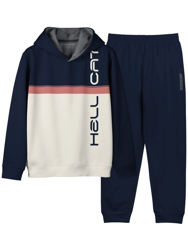     			HELLCAT Pack of 1 Girls Cotton Blend Sweatshirt With Pants ( Navy )