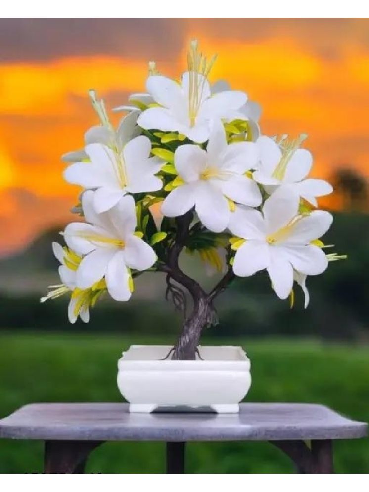     			KanRaj - White Lily Artificial Flower ( Pack of 1 )