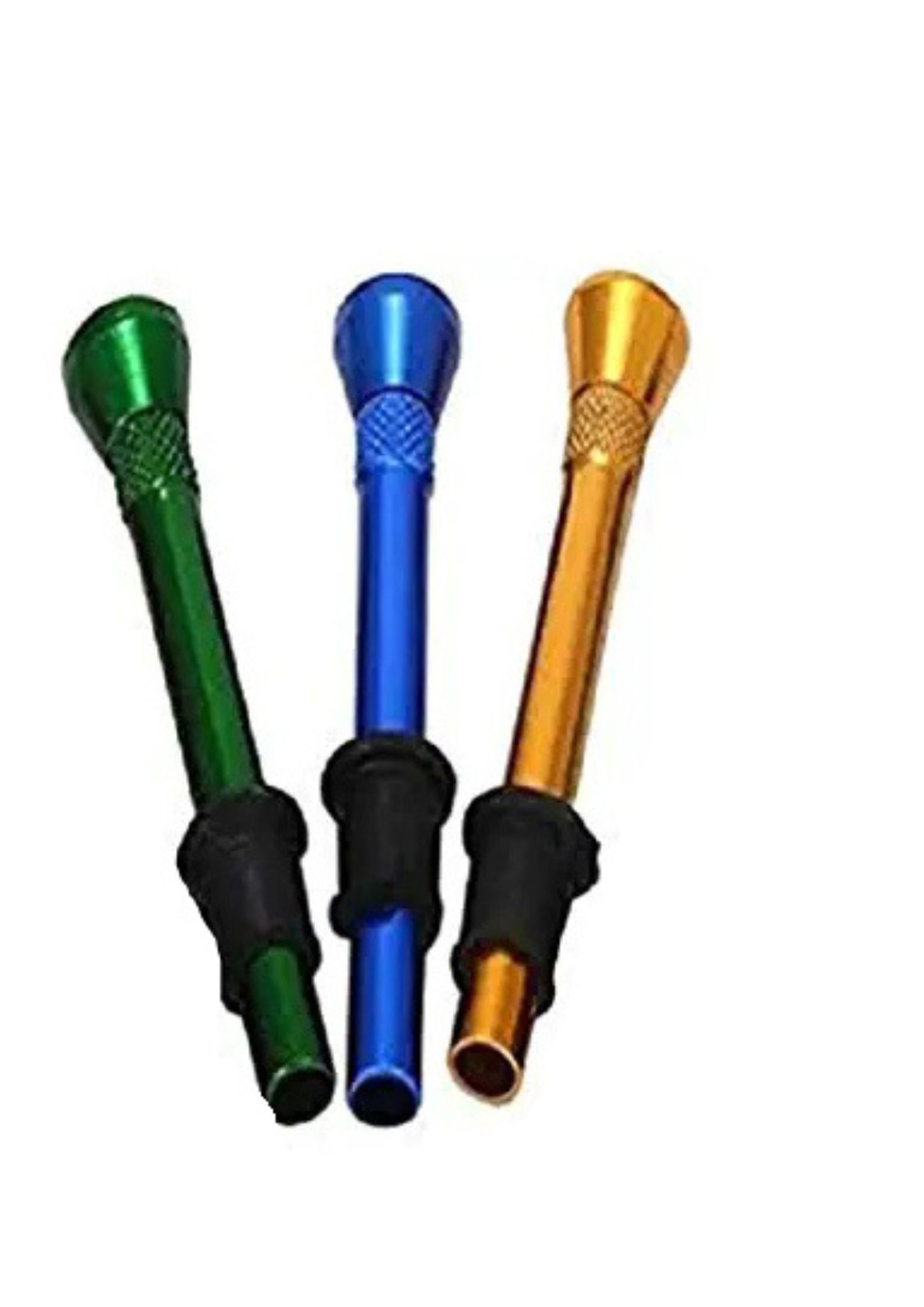     			PUFF SMART Metal Bong Shooter Mouth Tip Filters 6cm 3 Pcs Aluminium Outside Fitting Hookah Mouth Tip  (Multicolor, Pack of 3)