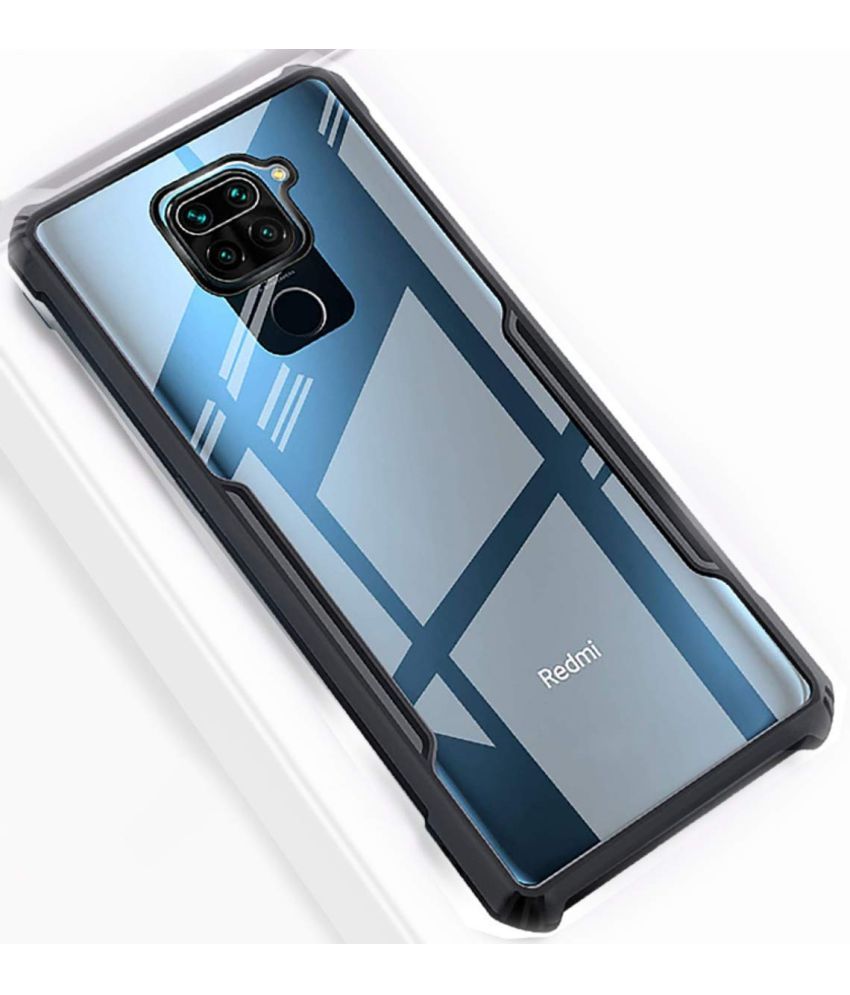     			Doyen Creations Black Hybrid Covers For Xiaomi Redmi Note 9 - Shockproof