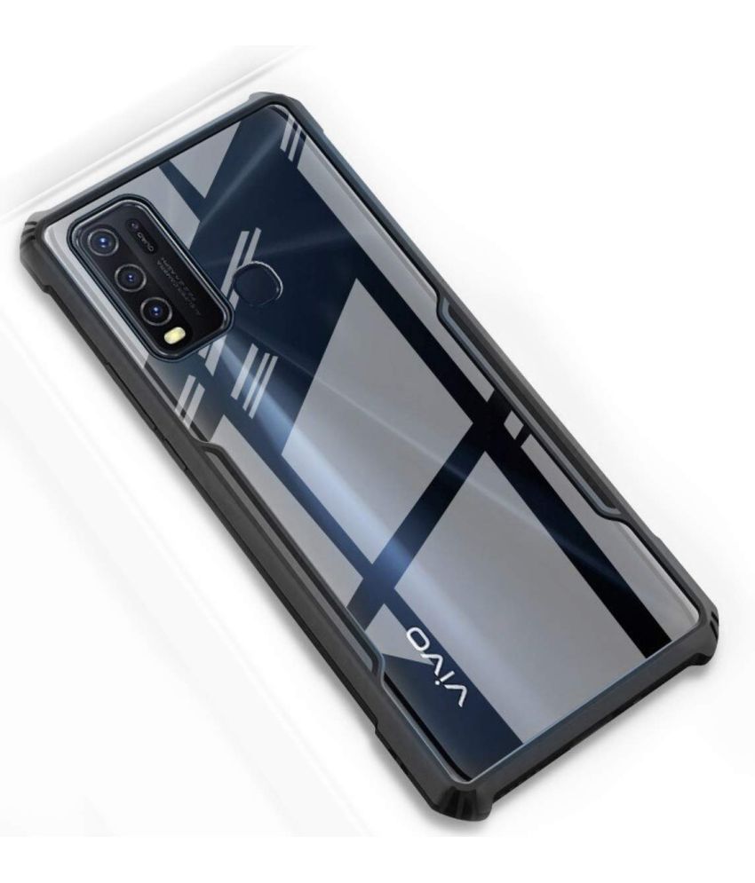     			Kosher Traders Black Hybrid Covers For Vivo Y50 - Shockproof