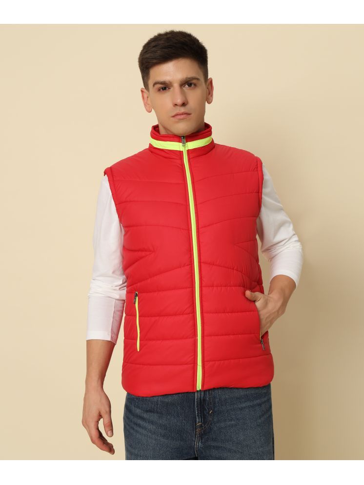     			Christy World Nylon Men's Puffer Jacket - Red ( Pack of 1 )