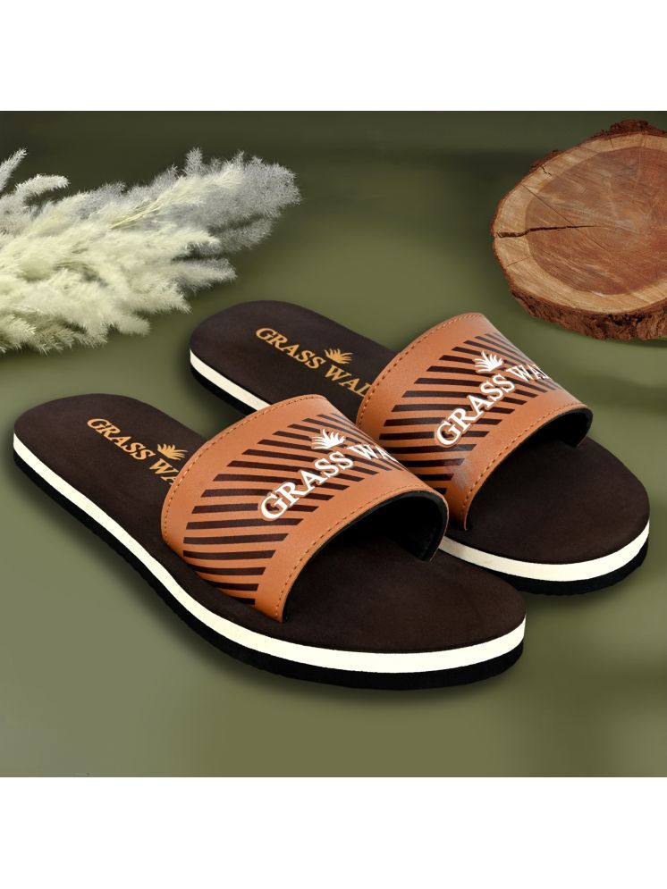     			GRASS WALK Brown Men's Daily Slipper