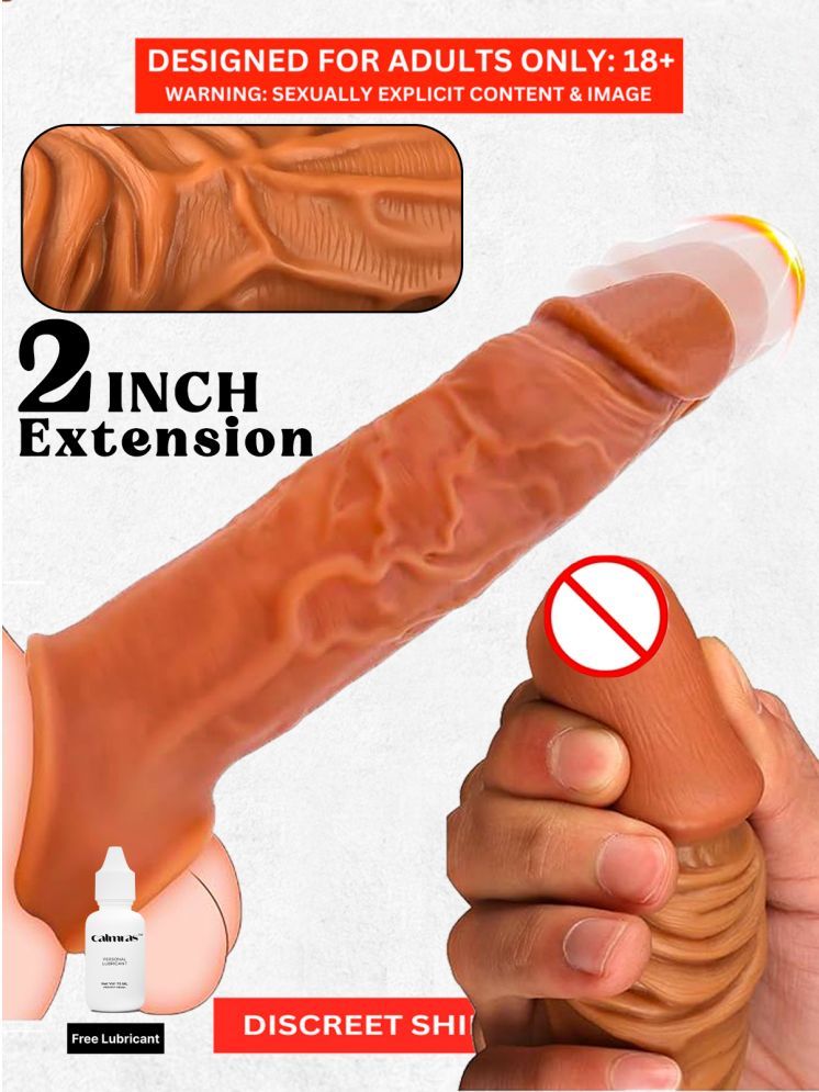     			HIGH PERFORMANCE 6.5 INCH SOFT PERFECT PENIS EXTENDER SLEEVE Naughty Nights + Free kaamraj Lube