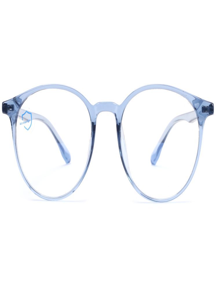     			Hexxa Blue Round Eyeglass Frame ( Pack of 1 )