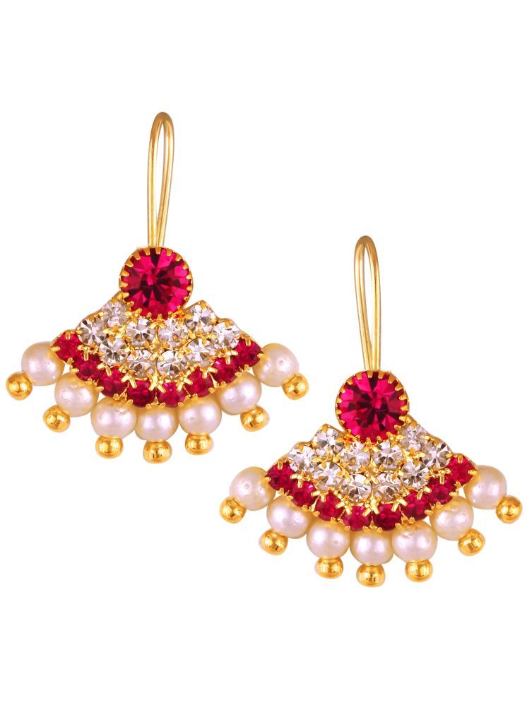     			VIVASTRI Red EarCuff Earrings ( Pack of 1 )