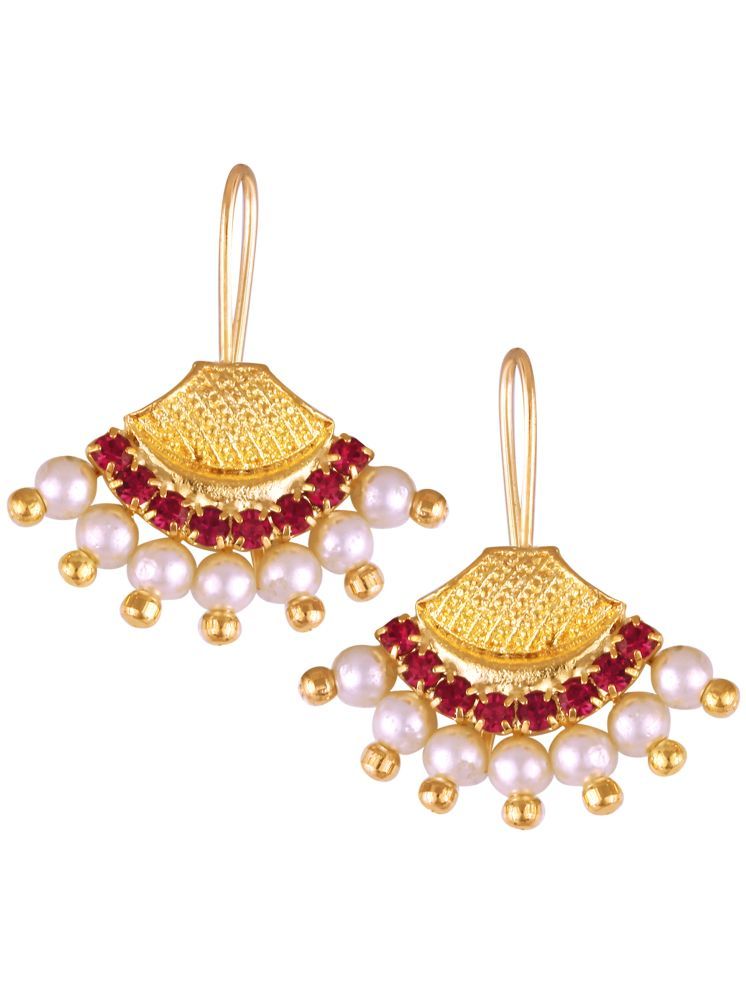     			VIVASTRI Red EarCuff Earrings ( Pack of 1 )