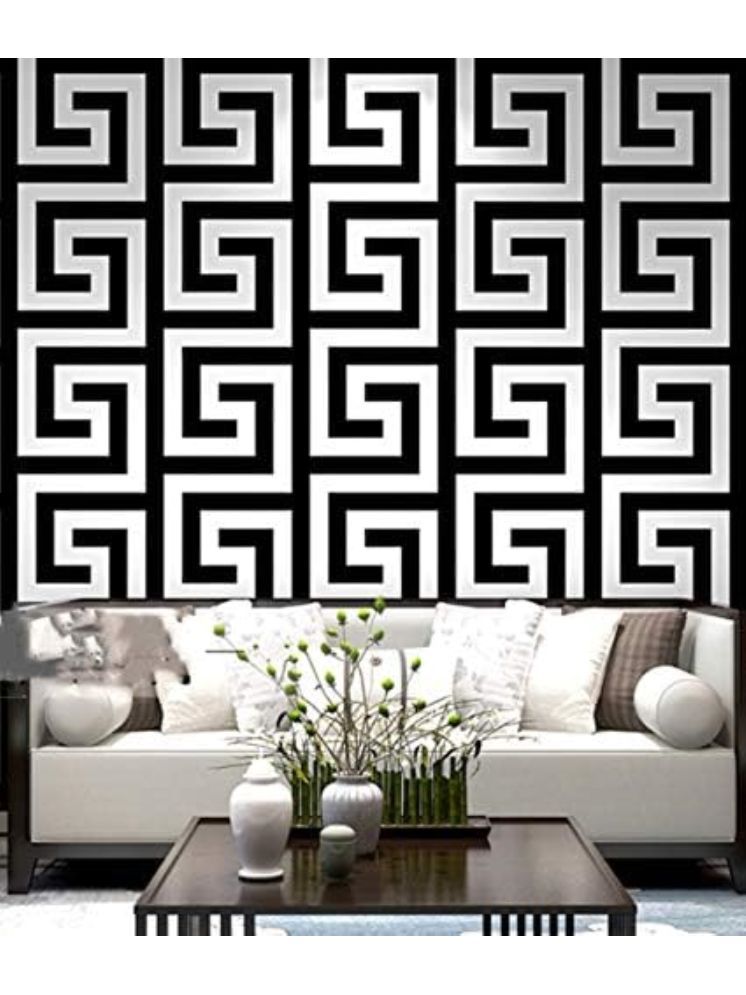     			Wow Interiors Geometric Wallpaper ( 45 x 500 ) cm ( Pack of 1 )