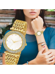 DECLASSE Gold Metal Analog Womens Watch