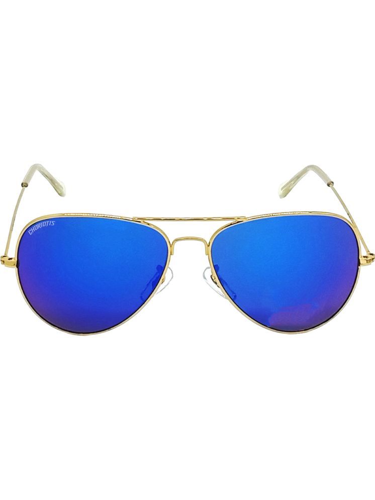     			CHORIOTIS Gold Pilot Sunglasses ( Pack of 1 )