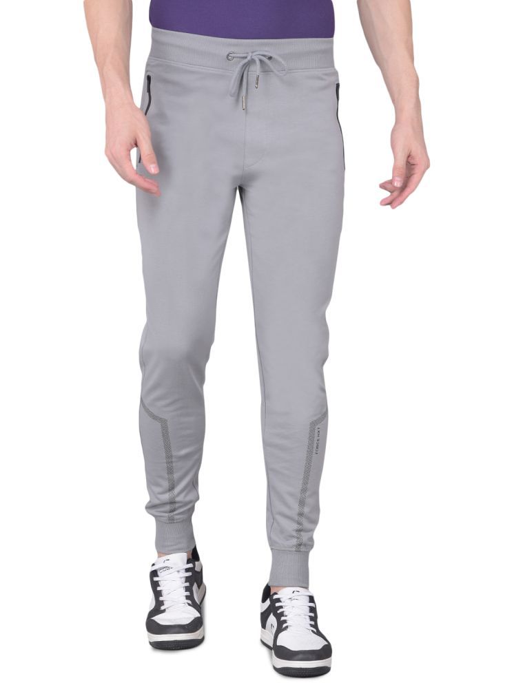     			Force NXT Light Grey Cotton Men's Joggers ( Pack of 1 )