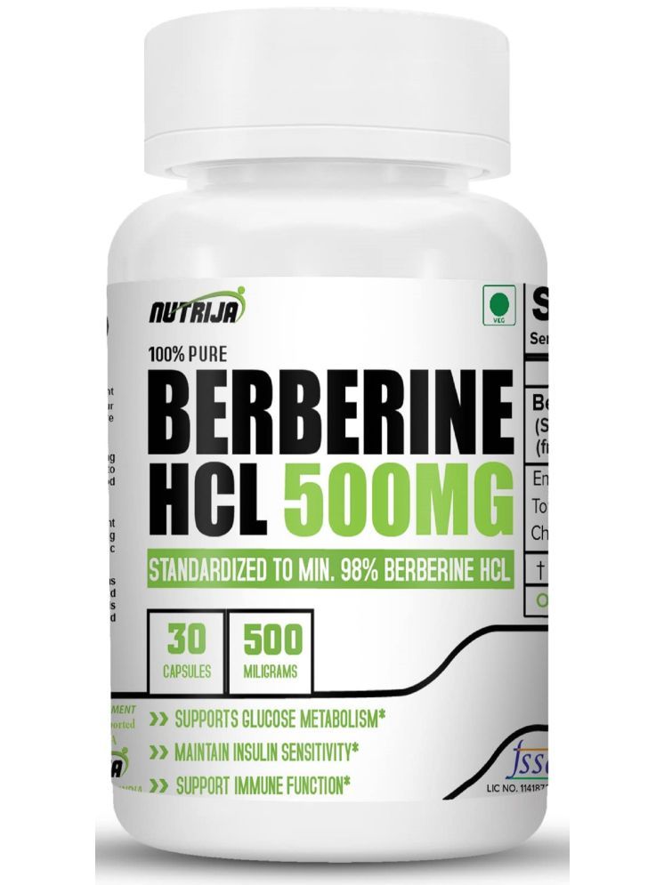     			NUTRIJA Berberine HCL 500MG Capsules - 30 no.s Capsule