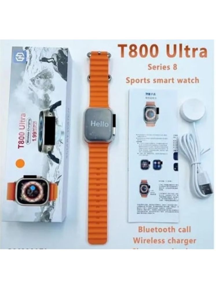     			Shopic Point T800 Series 8 Ultra Smart Watch Orange Smart Watch